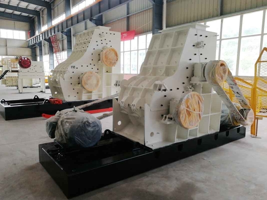 220V / 380V مزدوج الدوار المطرقة كسارة HC800 * 2A لمعالجة المواد المعدنية