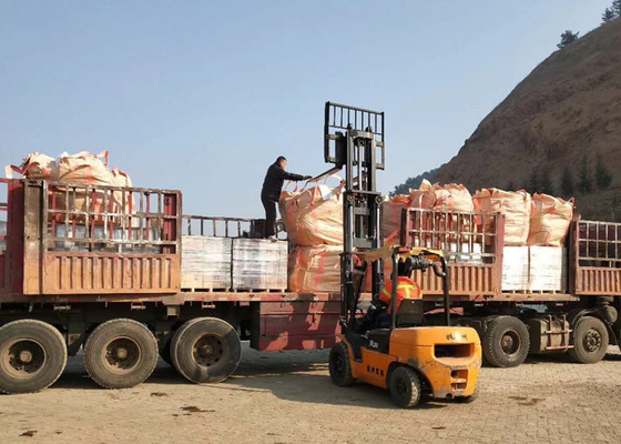 مادة الألومينا للطوب الأحمر المقاوم للحريق لمصنع أفران النفق