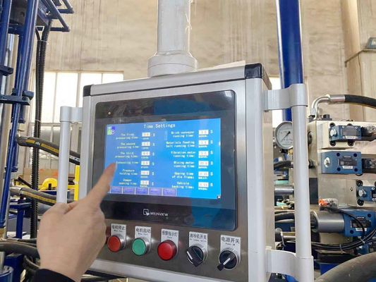 مبنى مخصص عالي الضغط 20 T إلى 1200T مكبس هيدروليكي أزرق لصنع الطوب العازل وصناعة الطوب الحراري،